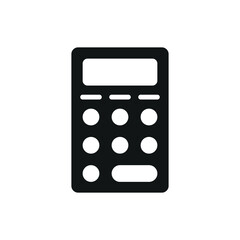 Calculator stationary icon with a clean and digital aesthetic, perfect for enhancing technology, work, or analytical-themed projects