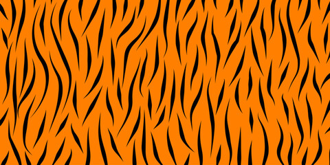 Hand drawn tiger skin pattern for fabric, textiles, clothing, banner, interior decor, abstract backgrounds.