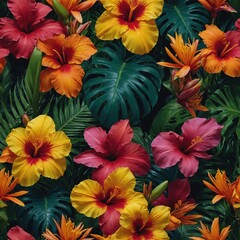 The science behind the bright colors of tropical flowers.