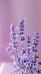 Obraz premium Soft pastel lavender gradient color background