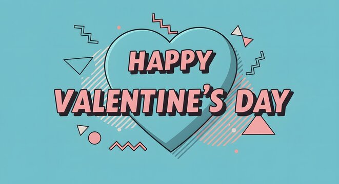 Retro heart design for romantic valentine decor and greeting cards