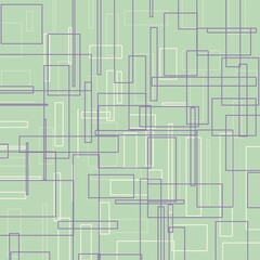 Abstract geometric pattern with smooth lines in crim and purple