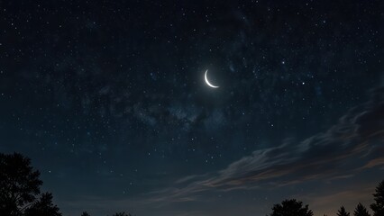 Naklejka premium night sky with stars