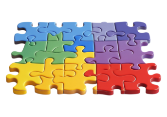 Color puzzle for autism patient.