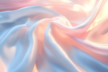 Obraz premium Pastel Silk Drapery: A Dreamy, Softly Lit Textile Study