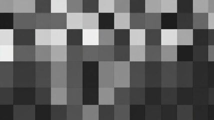 Abstract Black and White Pixel Art Design for Modern Backgrounds