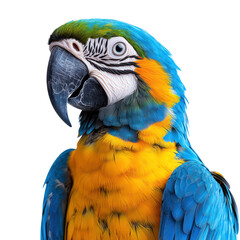 Fototapeta premium Vibrant Blue-and-Gold Macaw Portrait