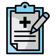 Obraz premium Medical Record Icon Element For Design