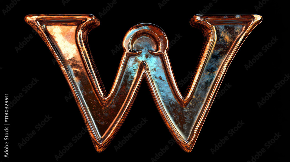 Fototapete set of alphabet symbols and elements of letter v. jpeg version also available in gallery