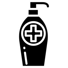 Obraz premium Sanitizer Bottle Icon Element For Design