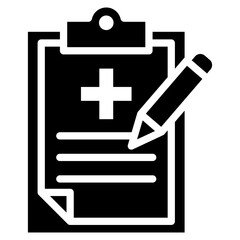 Obraz premium Medical Record Icon Element For Design