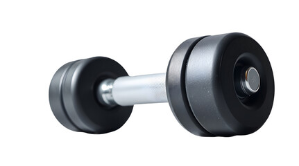 Matte Dumbbell Isolated on White Background