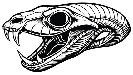 Snake Skull with Fangs