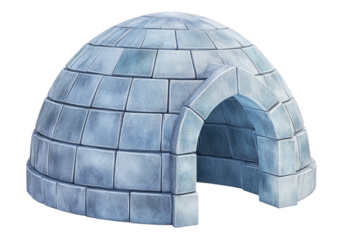 Igloo house on mountains.
