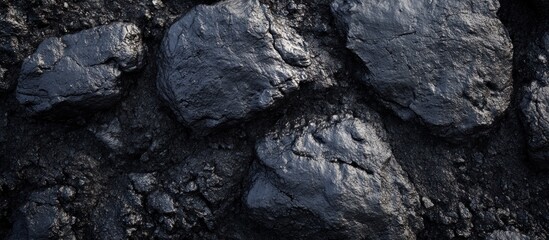 Dark gray stones texture background.