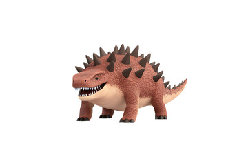 A spiked, prehistoric reptile figure with a robust body and sharp teeth, showcasing a unique design reminiscent of ancient dinosaurs.