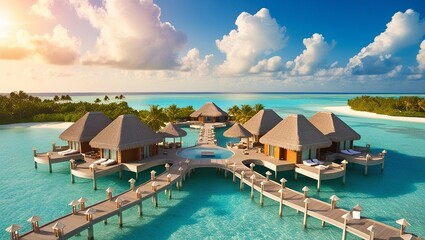 tropical island in the maldives