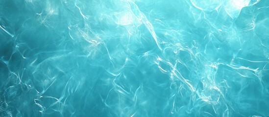 Fototapeta premium Abstract turquoise water texture with flowing, swirling, luminous patterns.