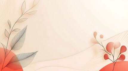 Fototapeta premium Elegant Abstract Floral Design With Soft Hues