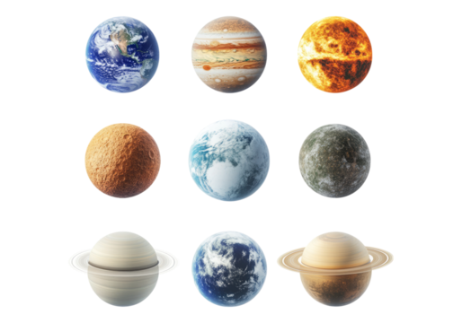 Planets of solar system.