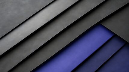Obraz premium Abstract Gray and Blue Layered Design