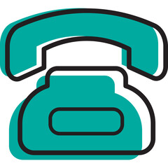 contact us glyph icon outline