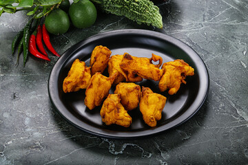 Indian cuisine - paneer pakora cheese