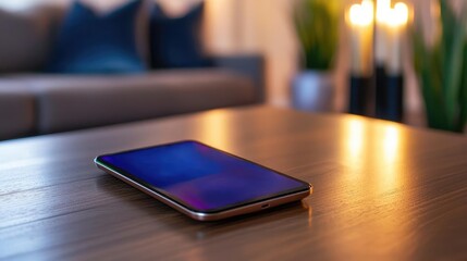 Digital transformation technology modernization concept. A sleek AI-powered dashboard controlling a fully automated home