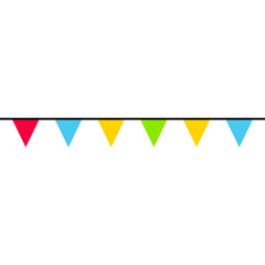 Colorful Party Flag Vector