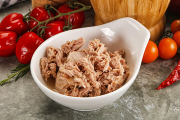 Canned tuna fish for salad