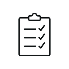 Clipboard stationary icon featuring a sleek and practical style, ideal for adding structure to productivity, paperwork, or task management-themed projects
