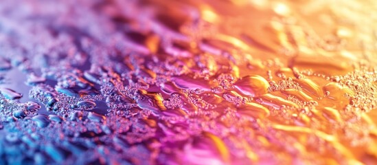 Fototapeta premium Abstract vibrant water droplets texture.