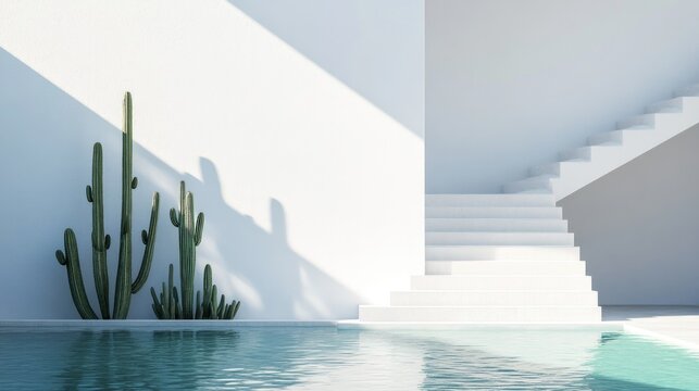 Minimalist design features clean lines, natural elements, and tr