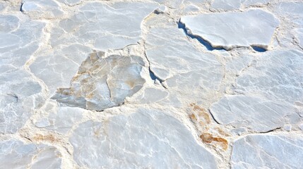 Intricate closeup of textured rock surface with small, circular hole