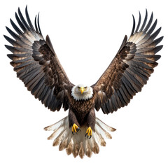 Obraz premium Majestic Bald Eagle in Flight: A Symbol of Freedom and Power