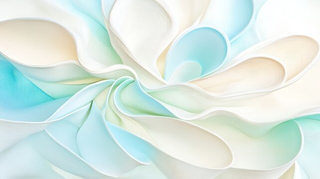 Exquisite white and blue flower with green center closeup view of nature delicate artistry
