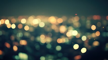 Obraz premium Blurred night cityscape lights bokeh.