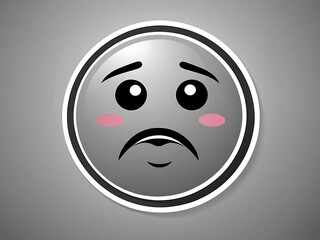 Obraz premium vector illustration of a cartoon face