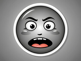 Fototapeta premium funny face with a smile