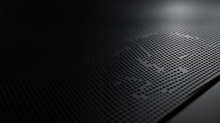 Abstract dark textured background with perforated surface.