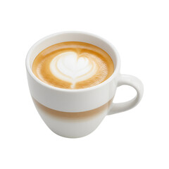 Obraz premium Half-Full Latte Cup