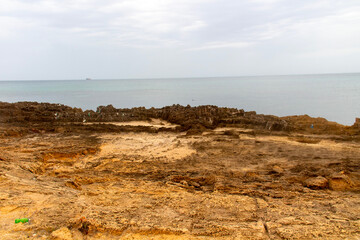 Beautiful day on the beach in Rimel, Bizerte, Tunisia
