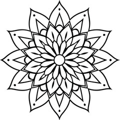 Fototapeta premium Mandala Coloring with Whimsical Themes for Fun and Creativity