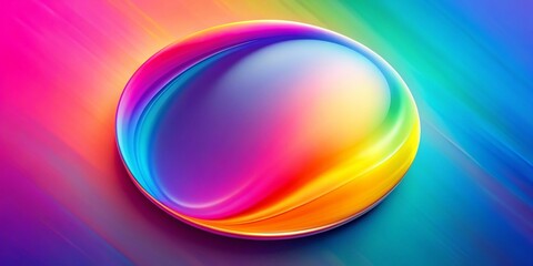 Abstract Liquid Circle Banner for Business Promotion & Presentations - Smooth Gradient Colors