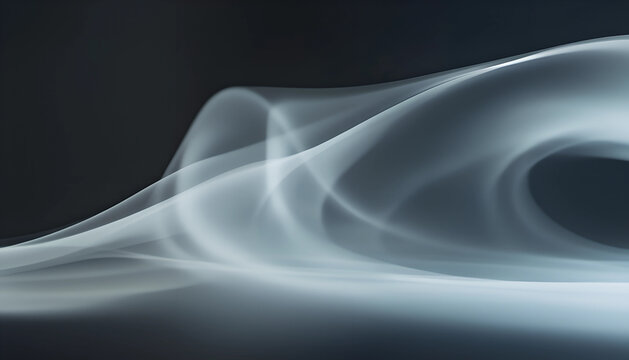 The background is in the form of fog with a soft glow, creating an atmosphere of mystery and mystery.