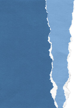 Blue Torn Layered Papers