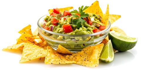 nachos and guacamole