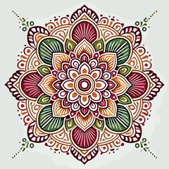 Rangoli Patterns Vector Black Silhouette Cricut Design for T-Shirt