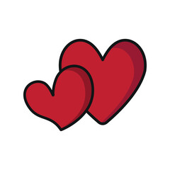 Love heart form shape icon featuring a modern and minimalist look, ideal for adding a contemporary touch to love, lifestyle, or social media-themed designs