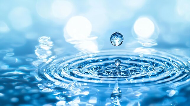 Shimmering mercury droplet on reflective surface, symbolizing fluidity and transformation, representing change and adaptability in science and technology concepts.